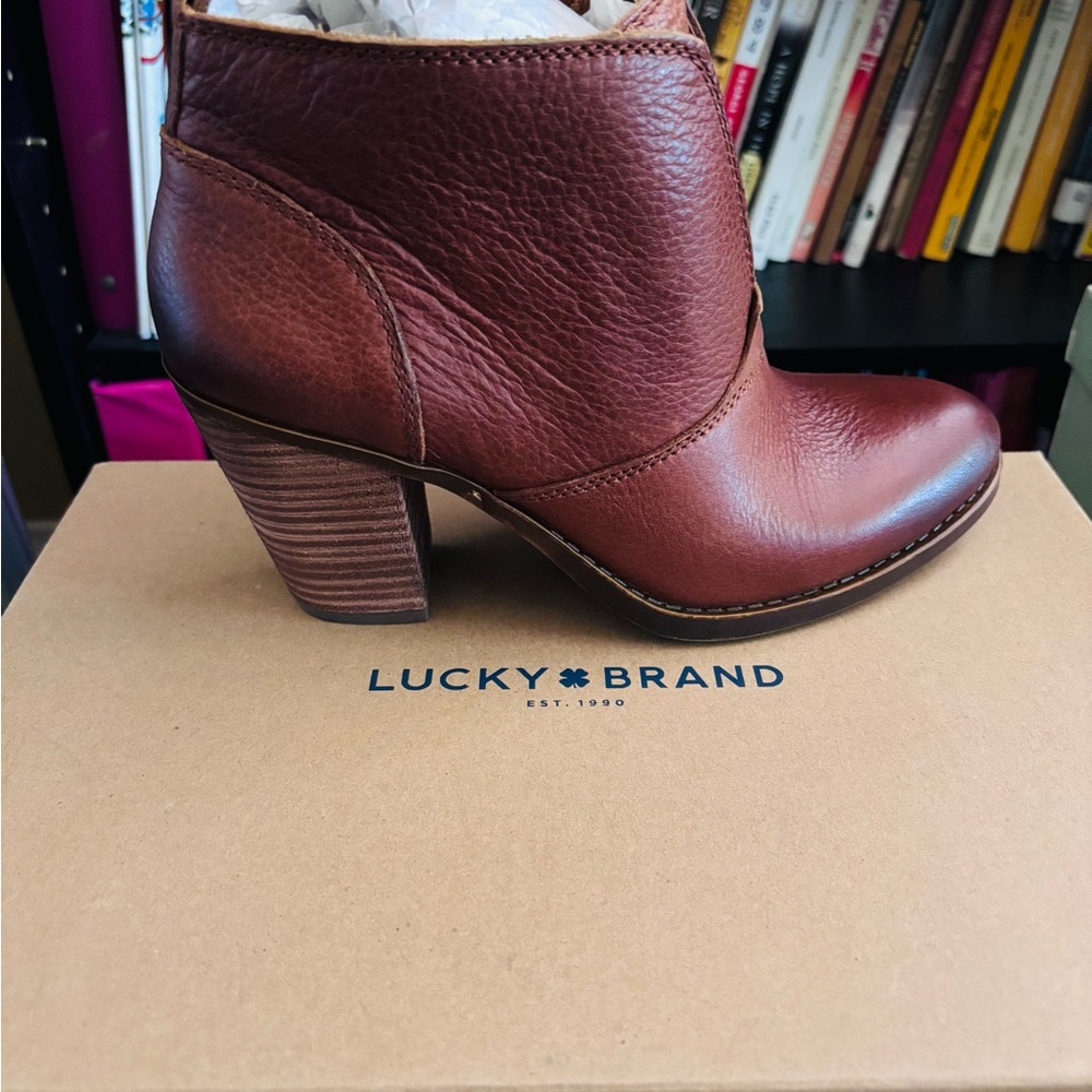 Lucky Brand Women's Tan Ankle Booties